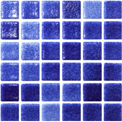 Mosaique bleu marine 5x5 sur trame 30.7x30.7 NIEBLA FUERTE A-10 - 2 m² ASDC