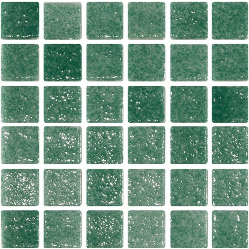 Mosaique verte 5x5 sur trame 30.7x30.7 REF.503 A-11 - 2 m² ASDC