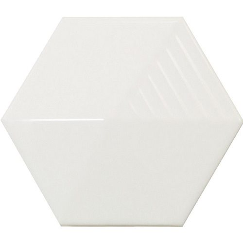 Carrelage effet 3D UMBRELLA WHITE MATT 12.4x10.7 - 23030 - 0.44m²