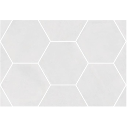 Carrelage hexagonal blanc 29.2x25.4cm URBAN HEXAGON LIGHT 23511 R9 - 1m² Equipe