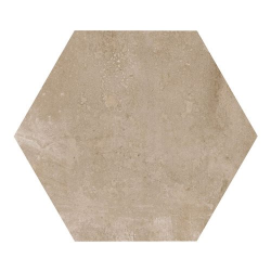 Carrelage hexagonal beige marron 29.2x25.4cm URBAN HEXAGON NUT 23513 R9 - 1m² - zoom