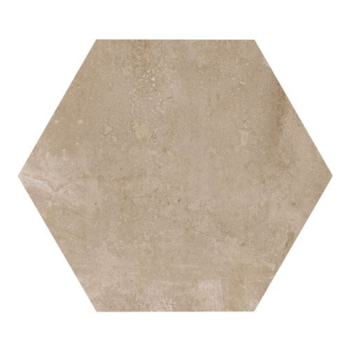 Carrelage hexagonal beige marron 29.2x25.4cm URBAN HEXAGON NUT 23513 R9 - 1m² - zoom