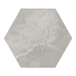 Carrelage hexagonal gris 29.2x25.4cm URBAN HEXAGON SILVER 23514 R9 - 1m² Equipe