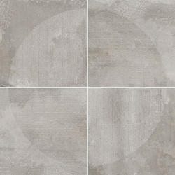 Carrelage imitation ciment décor gris 20x20cm URBAN ARCO SILVER 23587 R9 - 1m² - zoom