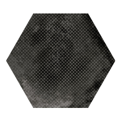 Carrelage hexagonal décor noir 29.2x25.4cm URBAN HEXAGON MÉLANGE DARK 23604 R9 - 1m² - zoom