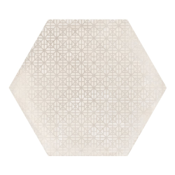 Carrelage hexagonal décor beige 29.2x25.4cm URBAN HEXAGON MÉLANGE NATURAL 23601 R9 - 1m² Equipe