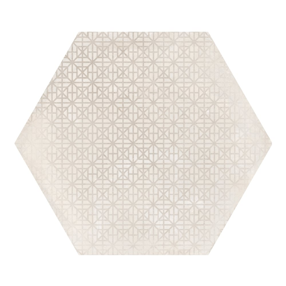 Carrelage hexagonal décor beige 29.2x25.4cm URBAN HEXAGON MÉLANGE NATURAL 23601 R9 - 1m²