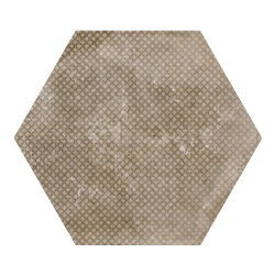 Carrelage hexagonal décor marron 29.2x25.4cm URBAN HEXAGON MÉLANGE NUT 23602 R9 - 1m² Equipe