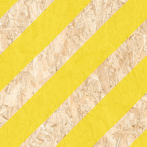 Carrelage imitation bois aggloméré NENETS jaune 59.3X59.3 cm - 1.06 m²