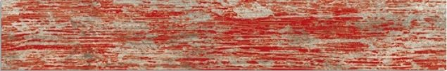 Carrelage imitation parquet rouge rectifié vieilli mat YUGO Volcan 14.4x89.3 - 1.29m²