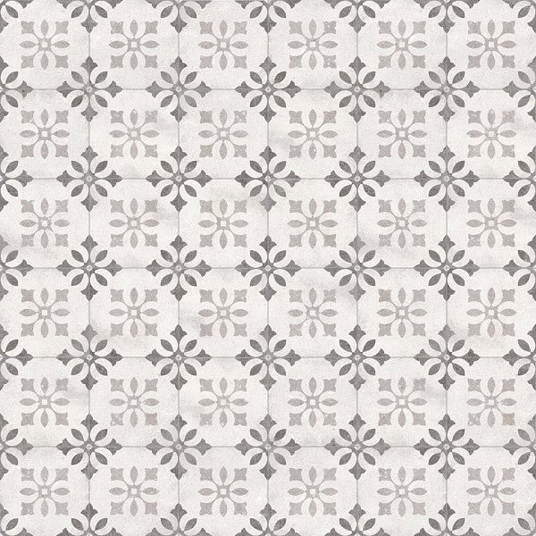 Carrelage motif ancien 20x20 cm Pukao Blanco - 1m² - 3