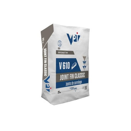 Joint fin classic pour carrelage V610 acier – 5 kg VPI