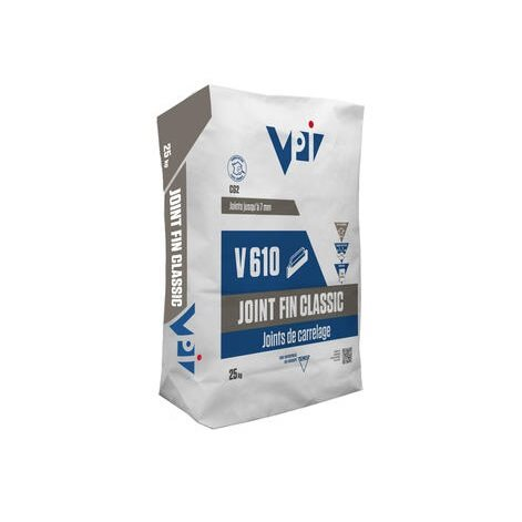 Joint fin classic pour carrelage V610 acier – 5 kg - 