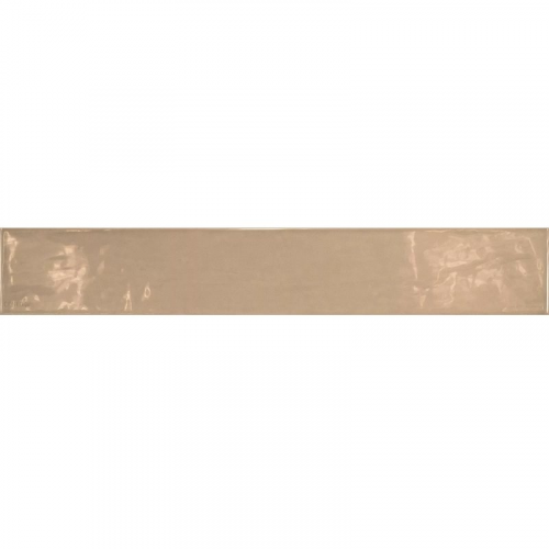 Carrelage uni brillant beige 6.5x40cm COUNTRY VISON 13252 1m²