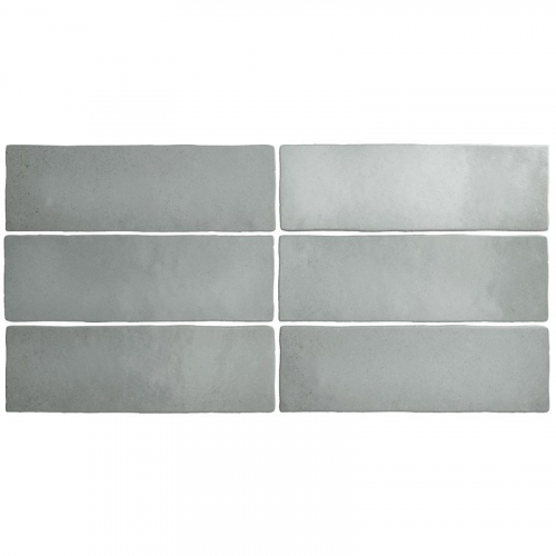 Faience dénuancée gris 6.5x20 cm MAGMA GREY STONE 24960 - 0.5m² Equipe