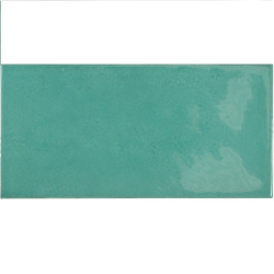 Faience effet zellige bleu turquoise 6.5x13.2 VILLAGE TEAL 25573 - 0.5 m² Equipe