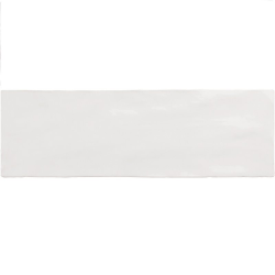 Faience nuancée effet zellige blanche 6.5x20 RIVIERA WHITE 25837 - 0.5 m² Equipe
