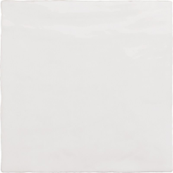 Faience nuancée effet zellige blanche 13.2x13.2 RIVIERA WHITE 25851-1 m² - zoom