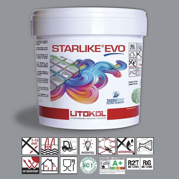 Litokol Starlike EVO Ardesia C.130 Mortier époxy - 5 kg - 1