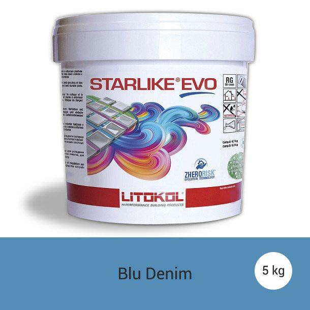Litokol Starlike EVO Blu Denim C.340 Mortier époxy - 5 kg - zoom