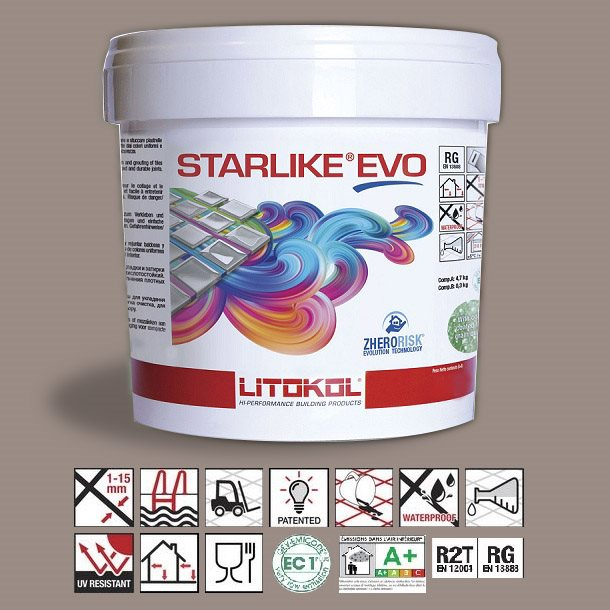 Litokol Starlike EVO Cacao C.230 Mortier époxy - 5 kg - 1