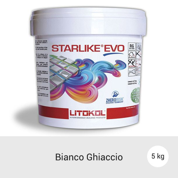Litokol Starlike EVO Bianco Ghiaccio C.102 Mortier époxy - 5 kg