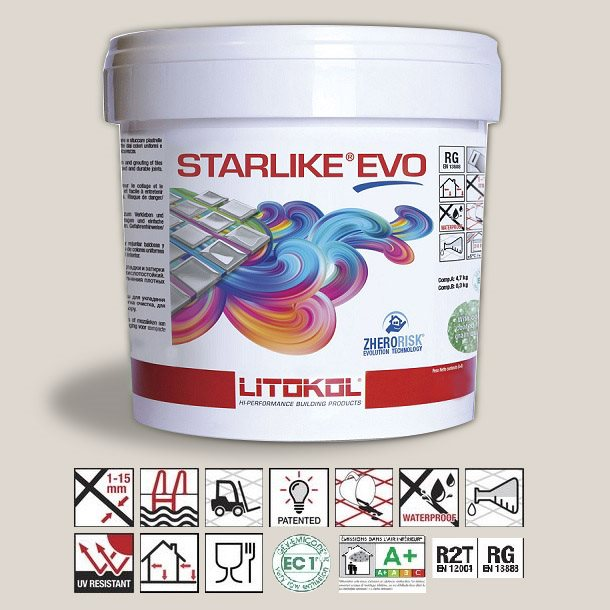 Litokol Starlike EVO Greige C.210 Mortier époxy - 5 kg - 1