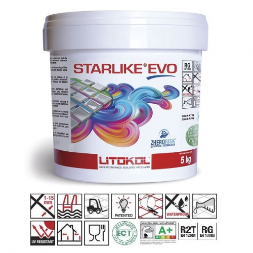 Litokol Starlike EVO Grigio cemento C.125 Mortier époxy - 2.5 kg Litokol
