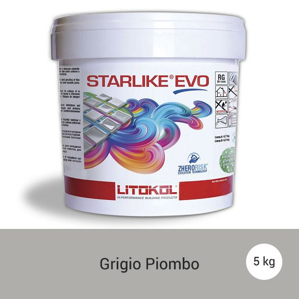 Litokol Starlike EVO Grigio Piombo C.120 Mortier époxy - 5 kg - zoom