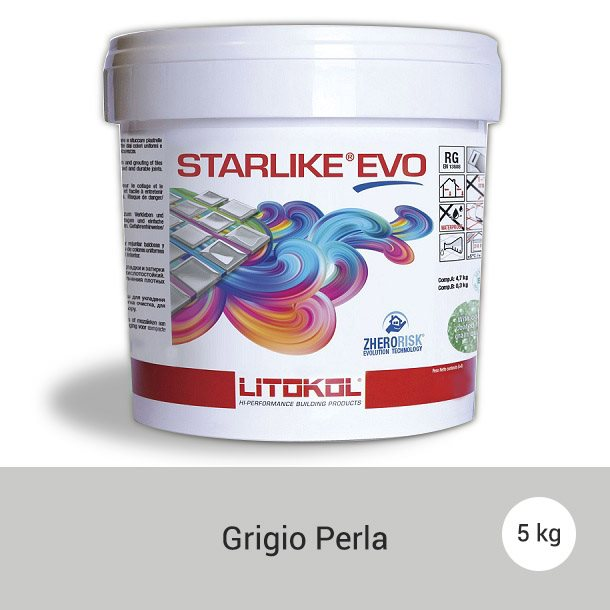 Litokol Starlike EVO Grigio perla C.110 Mortier époxy - 5 kg