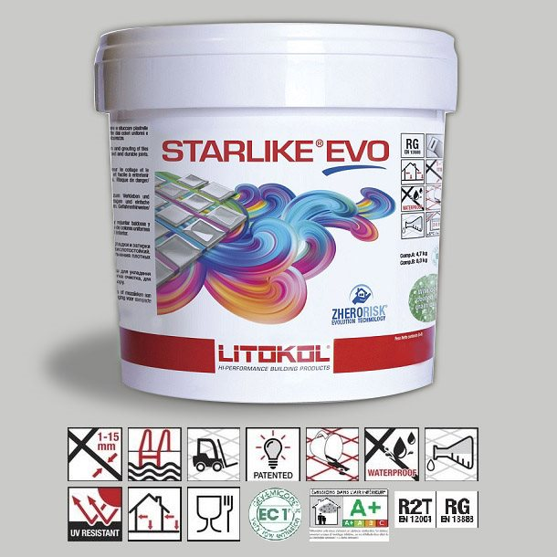 Litokol Starlike EVO Grigio perla C.110 Mortier époxy - 5 kg - 