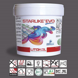 Litokol Starlike EVO Nero Carbonio C.145 Mortier époxy - 5 kg 