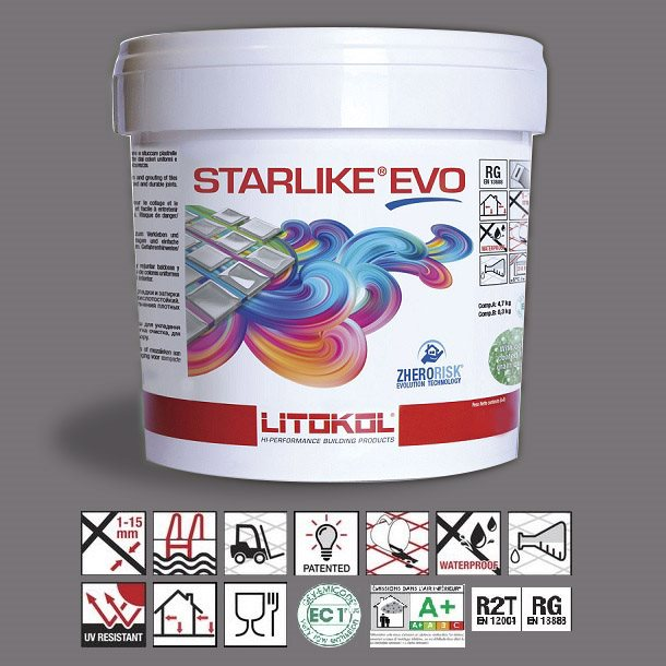Litokol Starlike EVO Nero grafite C.140 Mortier époxy - 2.5 kg - 1