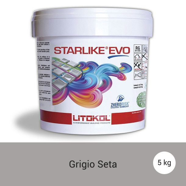 Litokol Starlike EVO Grigio Seta C.115 Mortier époxy - 5 kg - zoom
