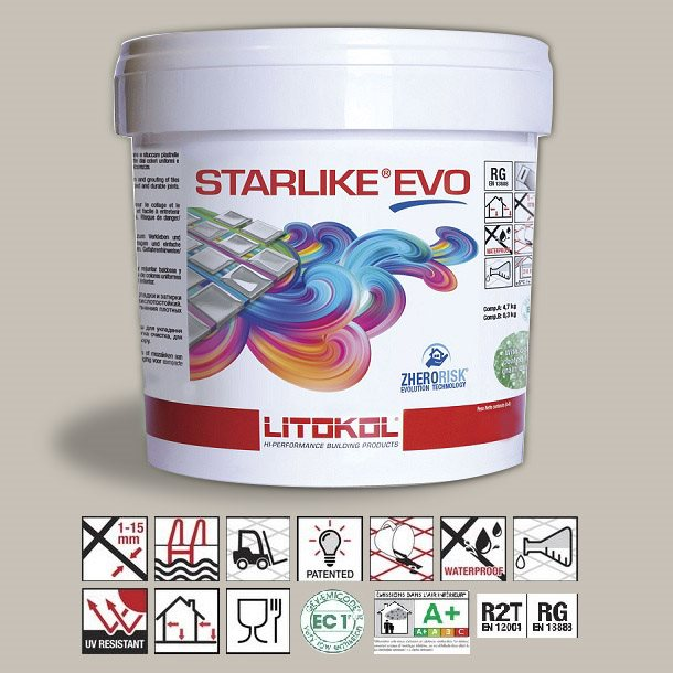 Litokol Starlike EVO Tortora C.215 Mortier époxy - 5 kg - 1
