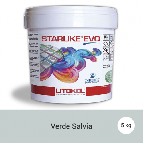 Litokol Starlike EVO Verde Salvia C.400 Mortier époxy - 5 kg Litokol
