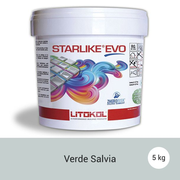 Litokol Starlike EVO Verde Salvia C.400 Mortier époxy - 5 kg - zoom
