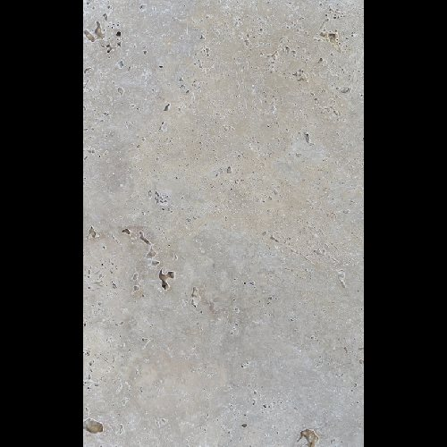 Carrelage pierre naturelle TRAVERTIN SILVER gris 40x60 cm 1er choix EP.12MM - 0.99m² - zoom