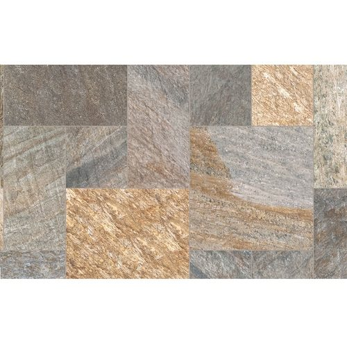 Carrelage effet pierre marron clair à foncé nuances de beige et gris 30x60 cm