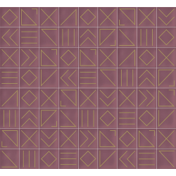Faïence géométrique rose 23x33.5 cm NAGANO MARSALA - 1m² - zoom
