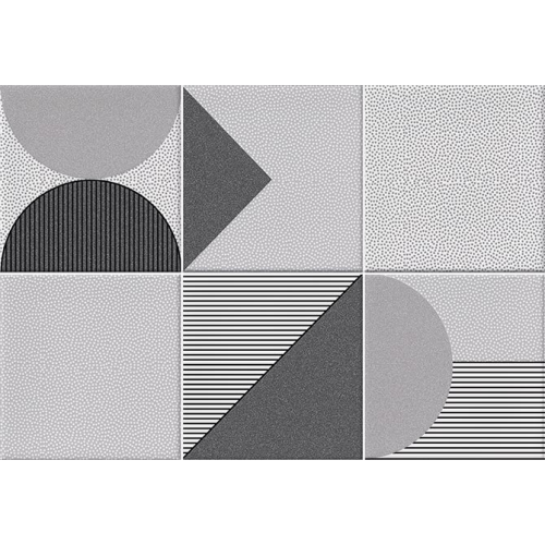 Faïence géométrique grise 23x33.5 cm NAGO MARENGO- 1m²