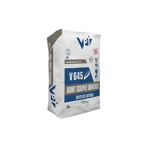 Joint - Cerajoint souple universel pour carrelage V645 gris acier - 20kg