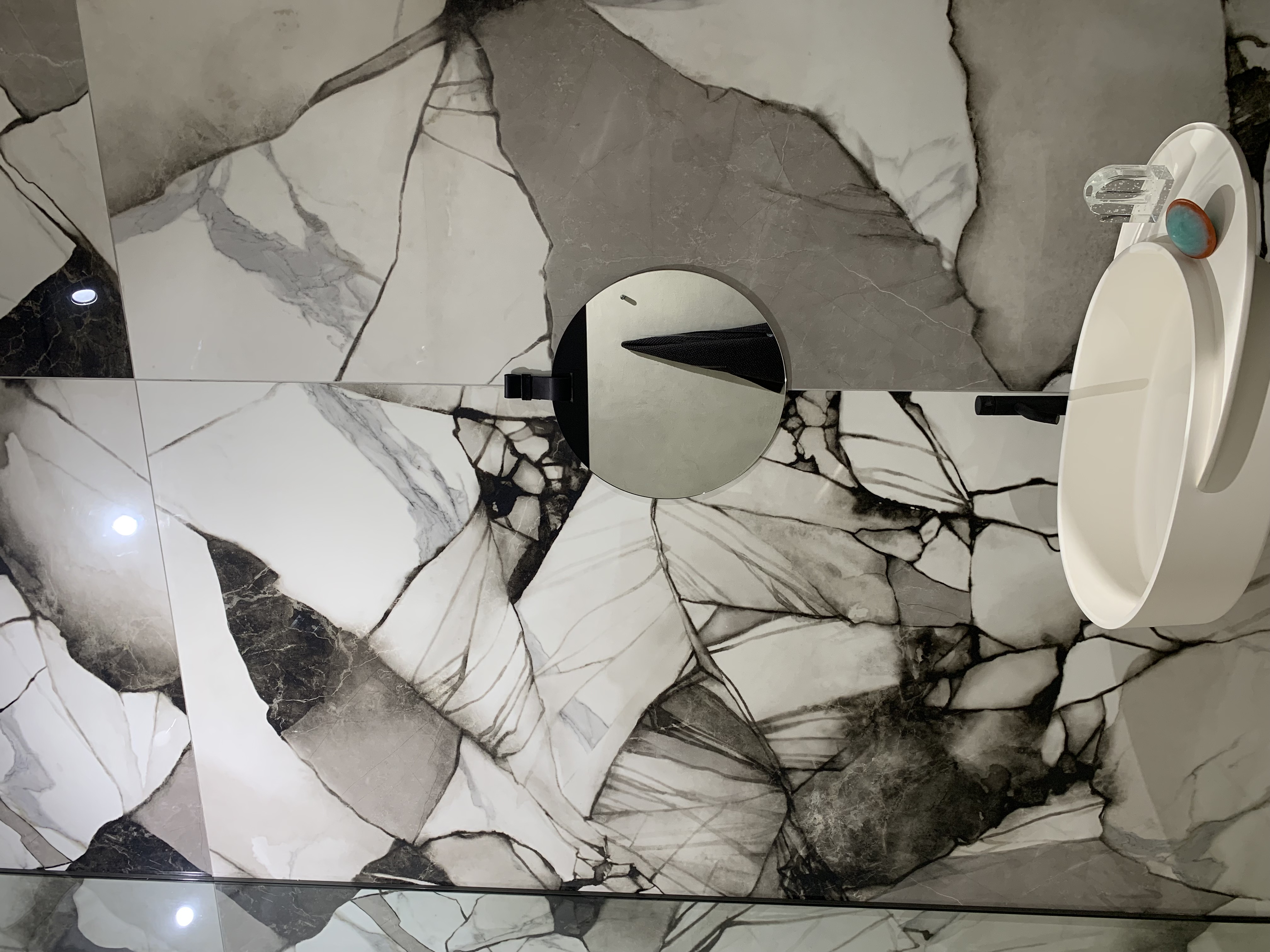 Carreau style marbre coloré 120x120 cm BOUTIQUE BLOOM - 1.44m² - 4