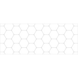 Carrelage hexagonal grand format imitation béton SPA PIET CENIZA 51'6X56'5 - 0,913 m² - zoom