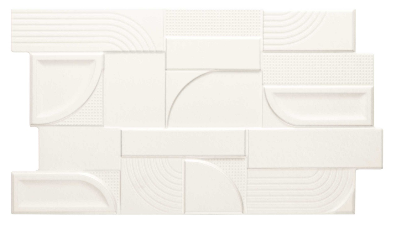 Carrelage design original ENGLAND WHITE - 31X56 - 1,21 m²
