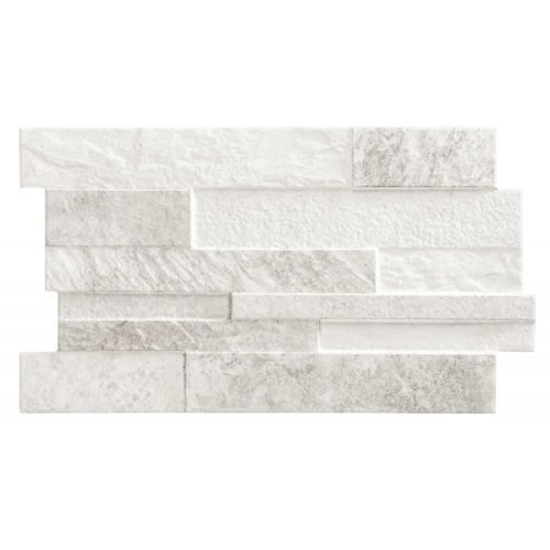 Carrelage parement effet pierre PONDRA WHITE - 31X56 - 1,21 m² Realonda