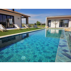 Carrelage style piscine tropicale EDEN BALI 33X33 cm - 1m² - zoom