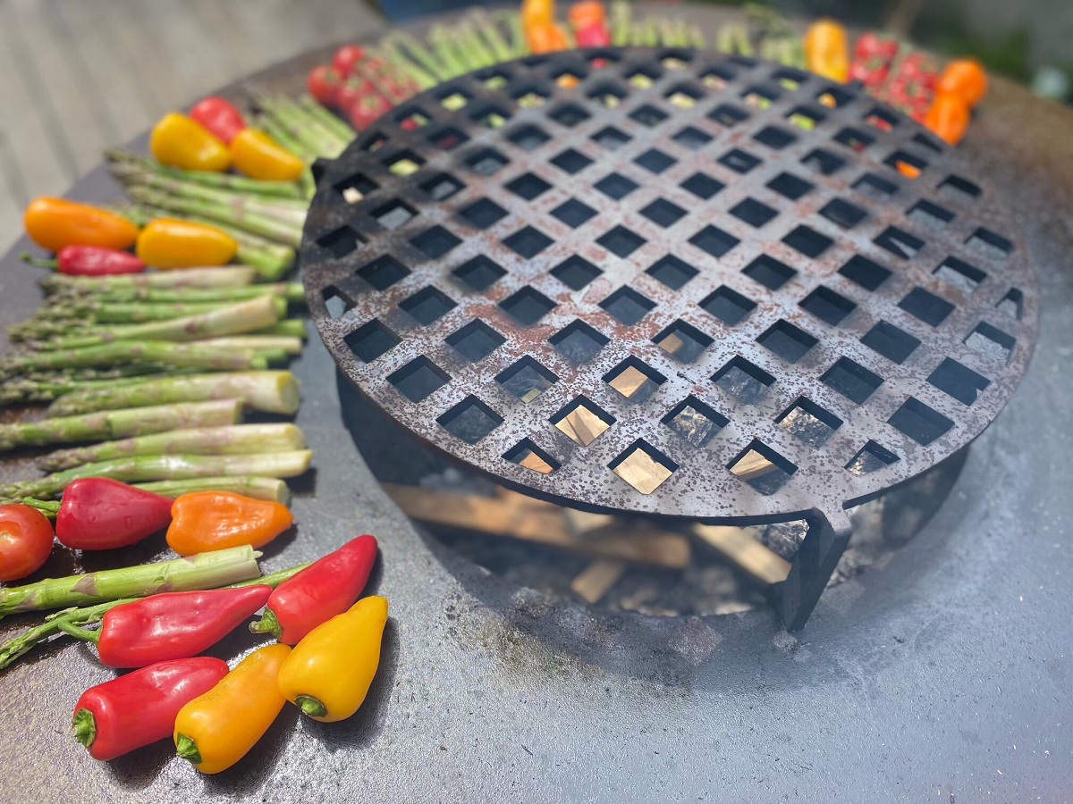 Barbecue BRASERO en acier corten - 100x100 cm - 6