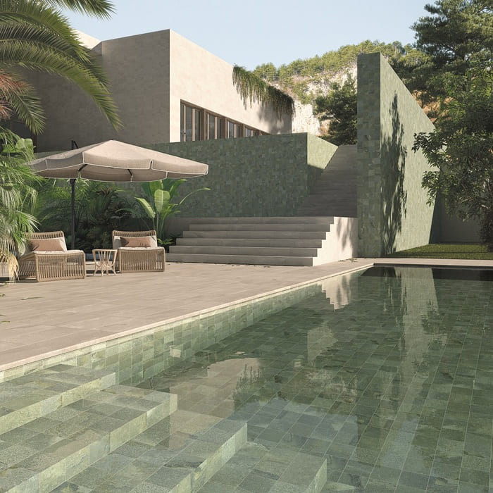Carrelage terrasse de piscine effet bali 30x60